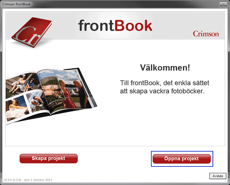 frontbook - Beställa igen