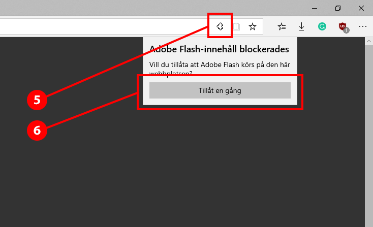 guide hur man aktiverar Flash i Microsoft Edge